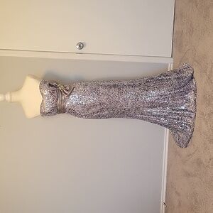 Silver Blush Prom by Alexia Sequin Gown